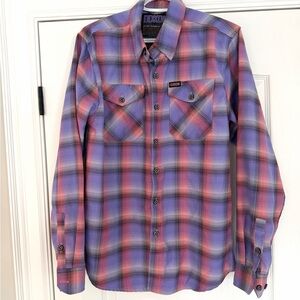 Small Men's DIXXON Plaid Shirt - Purple and Pink